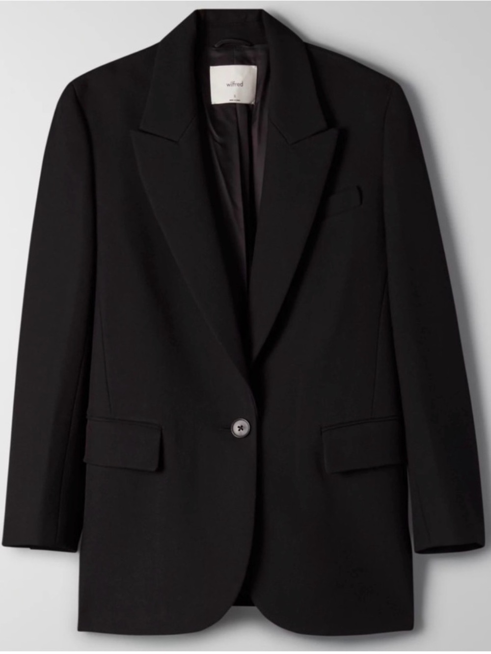 Wilfred Santos Blazer Black Size Small Aritzia #79639